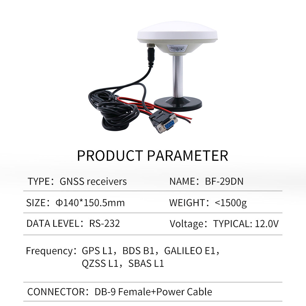 Beitian's new GPS mushroom head receiver GNSS Beidou various serial port built-in module antenna BF-29D Beitian's new GPS mushroom head receiver GNSS Beidou various serial port built-in module antenna BF-29D